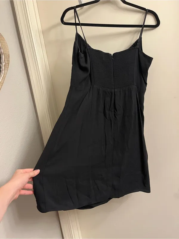 Aritzia Sunday Best Delilah Mini Dress Black Size Large - Image 7