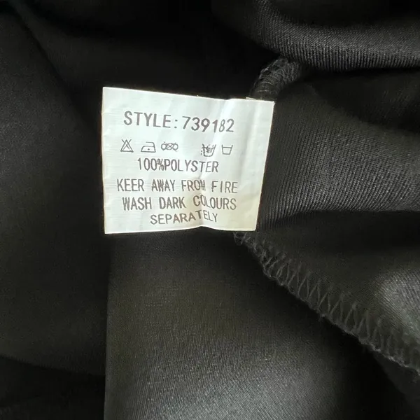 Club L London Black V-Neck Cage Detail Mini Dress Size 6 Sexy Party LBD - Image 7