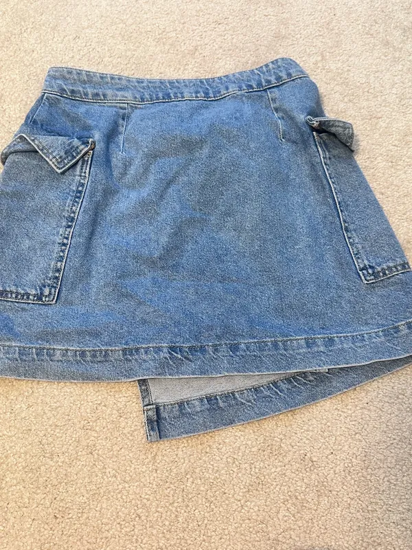 Blue Rain Small Denim Mini Skirt - Image 5