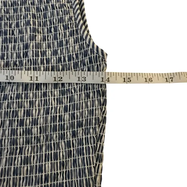 Beau & Ro The Margot Dress Navy White Stripe Small Smocked Nautical Beach‎ Flowy - Image 14