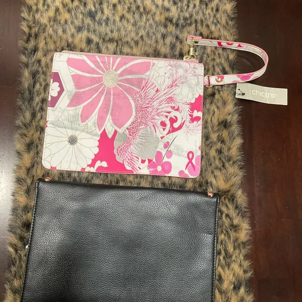 B-Low The Belt Studded Clutch And Chicos‎ Large Wristlet - Image 3