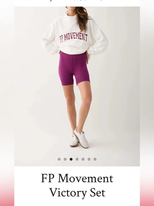 Free People FP Movement Berry Rib-Hem Bike Shorts - Image 3