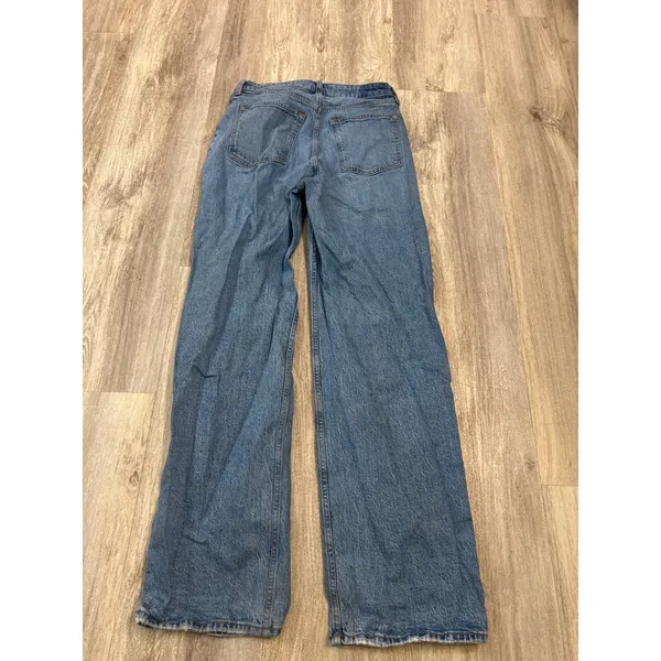 Abercrombie & Fitch Curve Love 90s Relaxed High Rise Distressed Jeans US 10 Tall - Image 3