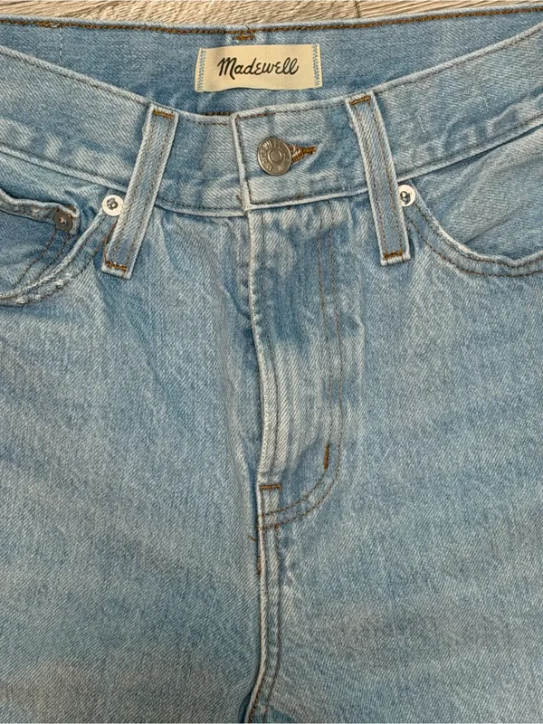 Madewell Perfect Vintage Jeans 25 Light Wash Distressed High Rise - Image 3