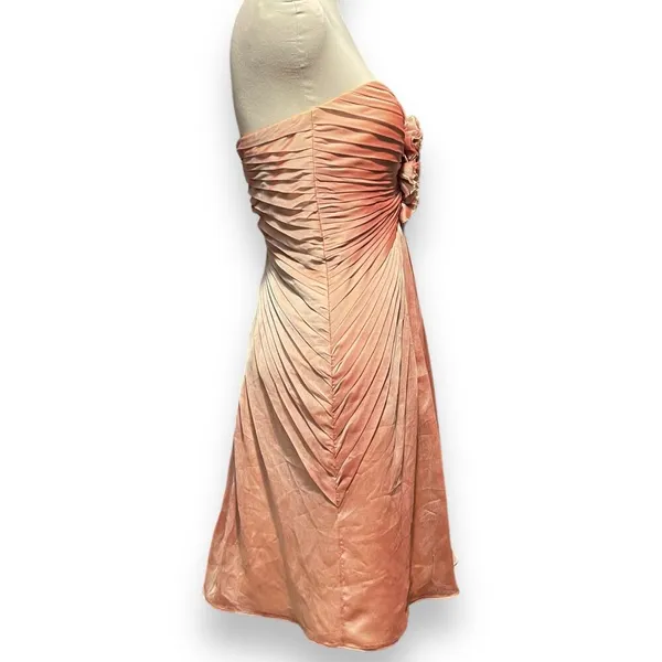 Bari Jay Style 400 Strapless Sweetheart Mini Dress Melon 2 - Image 5