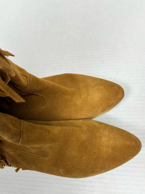 Sam Edelman Utah Suede Knee High Fringe Boots Size 8.0 M - Image 5