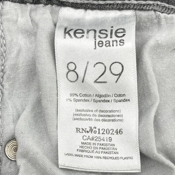 Kensie Jeans The Kaya High Rise Wide Leg Womens 8‎ Raw Hem Grunge Street Urban - Image 11