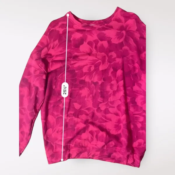 Athleta Red‎ Chakra Floral Balance Pullover Sweatshirt Size S - Image 10