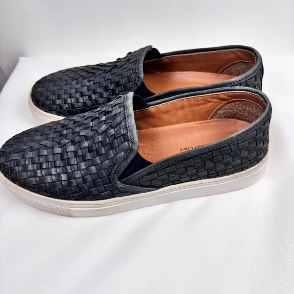 “Walk with Me" by Coldwater Creek woven leather slip-on loafers Size 8.5 - Image 2