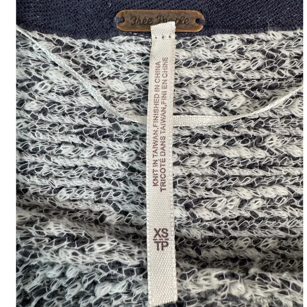 Free People Bright Lights grey marled knit sweater Size XS‎ - Image 5