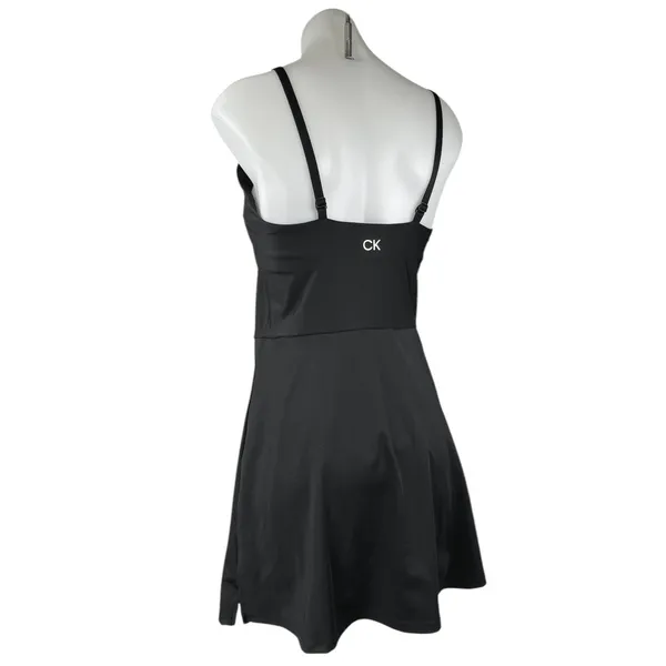 Calvin Klein Performance Black Sleeveless Stretch Activewear Mini A-line Dress M - Image 2