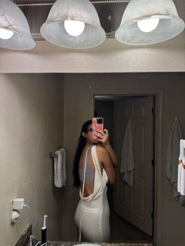 Satin Maxi Dress Size M - Image 2