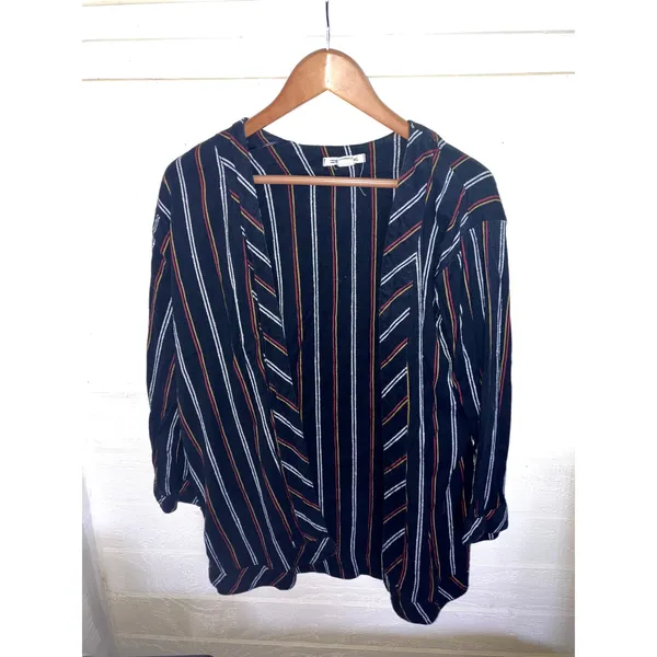BILLABONG Secret Tells Open Front Top Wrap Cover Up Size S / M BEACHY LOUNGE - Image 3