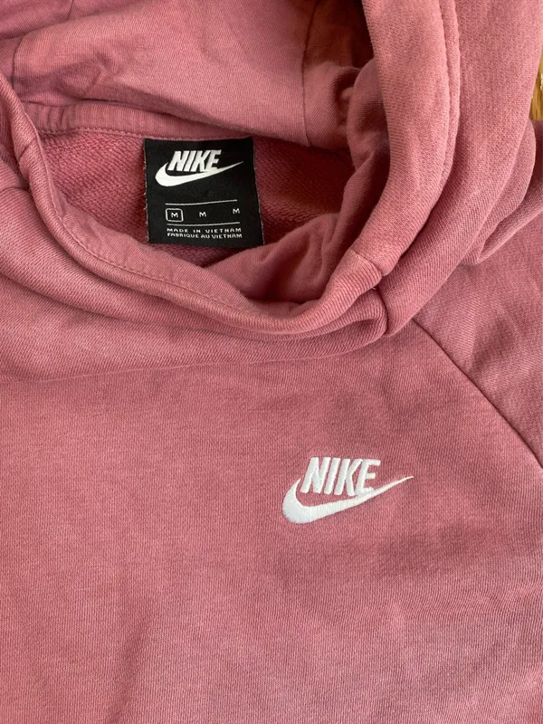 Pink Rose Nike sweatshirt - Image 2