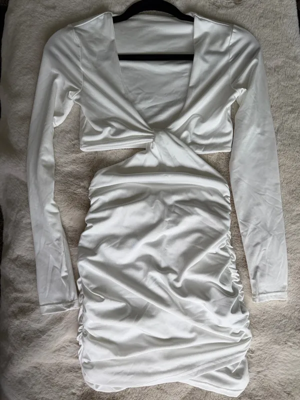 Shein Twist-Front Long Sleeve Dress - Image 3