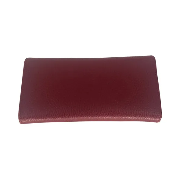 Gucci GG Marmont Continental‎ Wallet Hibiscus Red Pebbled Leather Wallet - Image 13