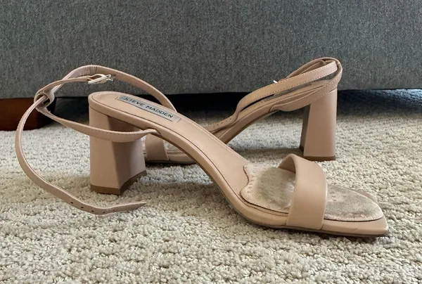 Steve Madden Nude Luxe Strappy Heels - Image 4