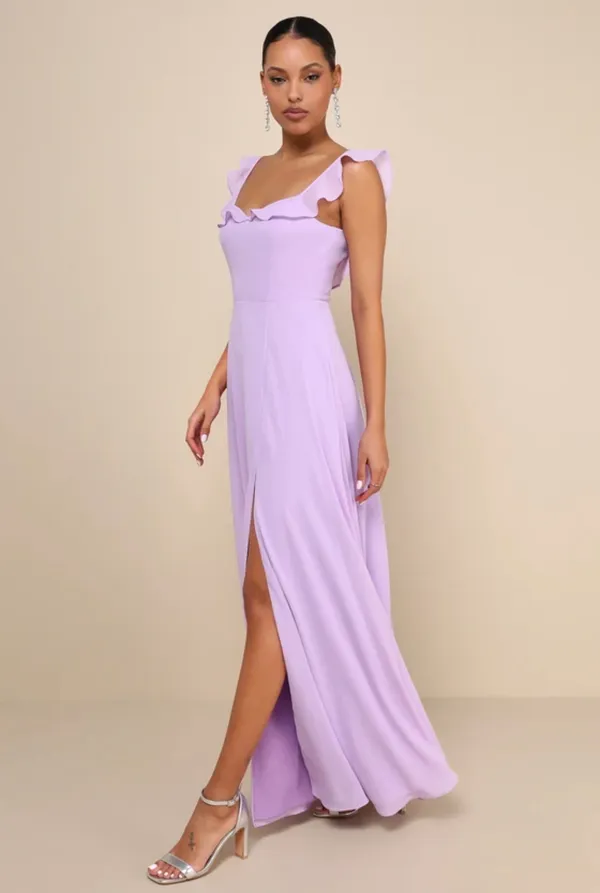 Lulus Dreamy Lilac Dress - Image 2