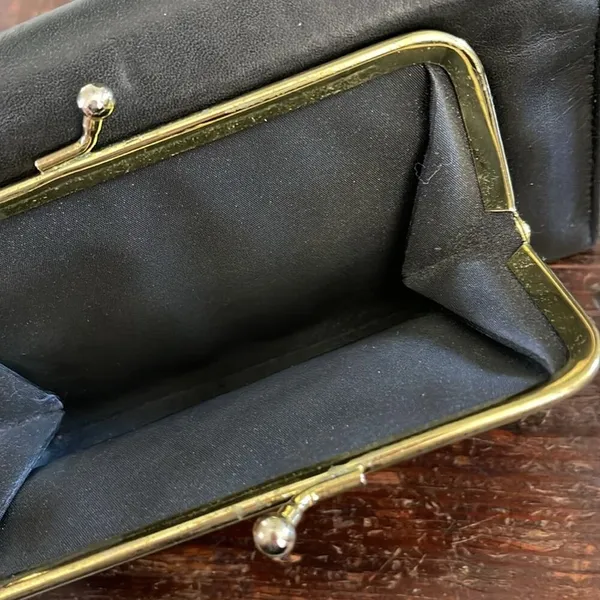 Buxton Black Leather Wallet W/Checkbook Holder - Image 3