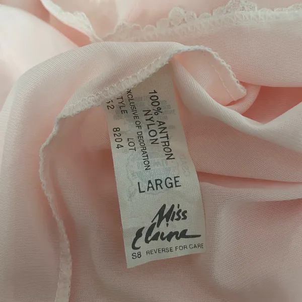 Miss Elaine Pink Sheer Lace Robe - Image 6