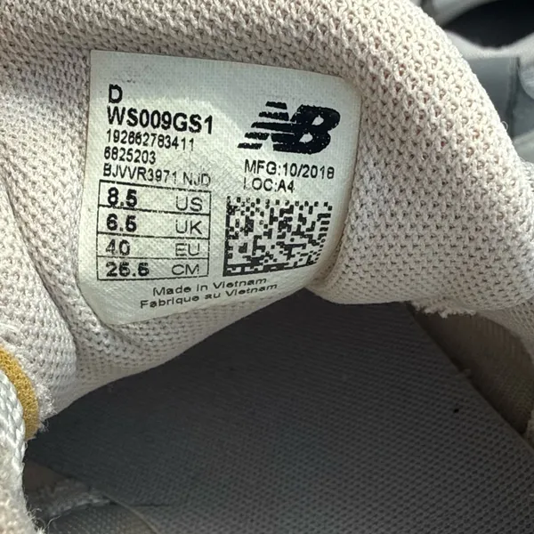 Women New Balance 009v1 Running Shoes Lace-Up, Low Top, Light Cliff Grey size 8.5 - Image 9