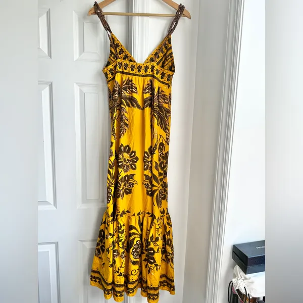 Farm Rio Golden Oasis Dress - Image 6
