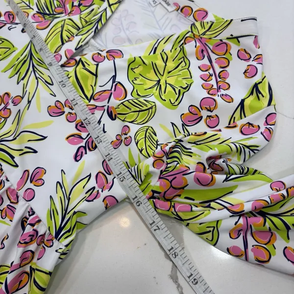 Mary Square Dress Size XS Vine Time Lime Laguna Dress SPF 50 Mini Summer - Image 8