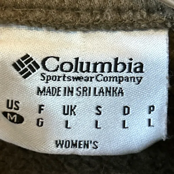 Columbia‎ Sportswear Women's Fleece Full Zip Jacket Brown Size Medium - Image 3