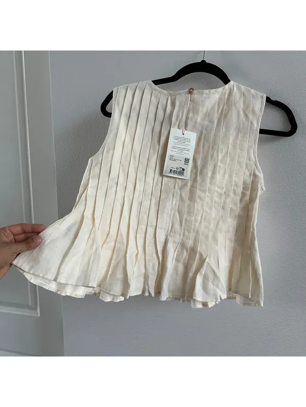 Sézane MOLLY Blouse - Ecru - Linen - Image 6