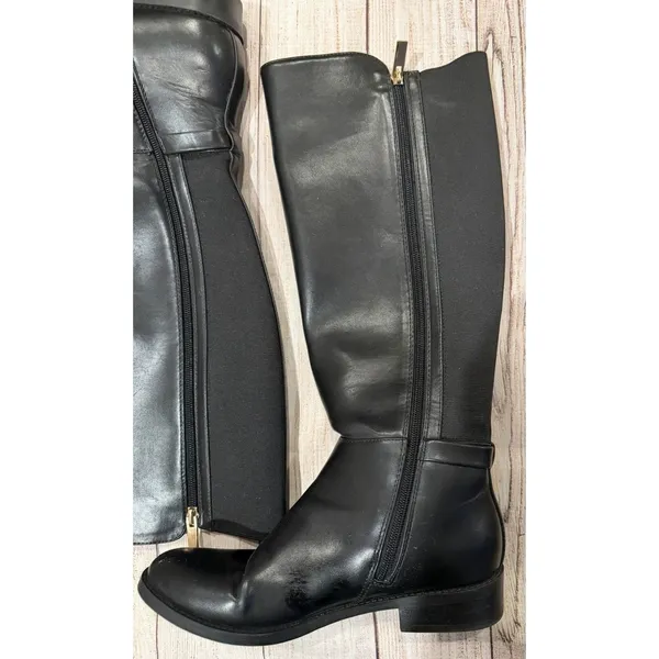 Tommy Hilfiger Women’s TWIZELLE-T Tall Riding Black Boots Size 7 - Image 5