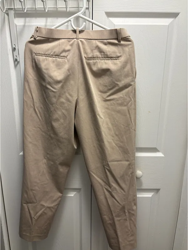 Uniqlo Smart Ankle Pants 2-Way Stretch Beige - Image 2