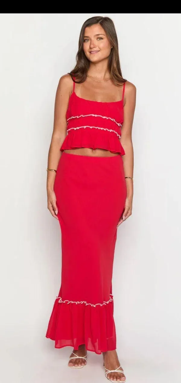Beginning Boutique Set Two-Piece red - Image 2