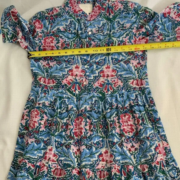 Becasa Floral Midi Popover Dress‎ size small - Image 6