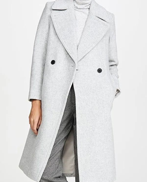 Club Monaco Heather Gray Wool Daylina Coat - Image 2