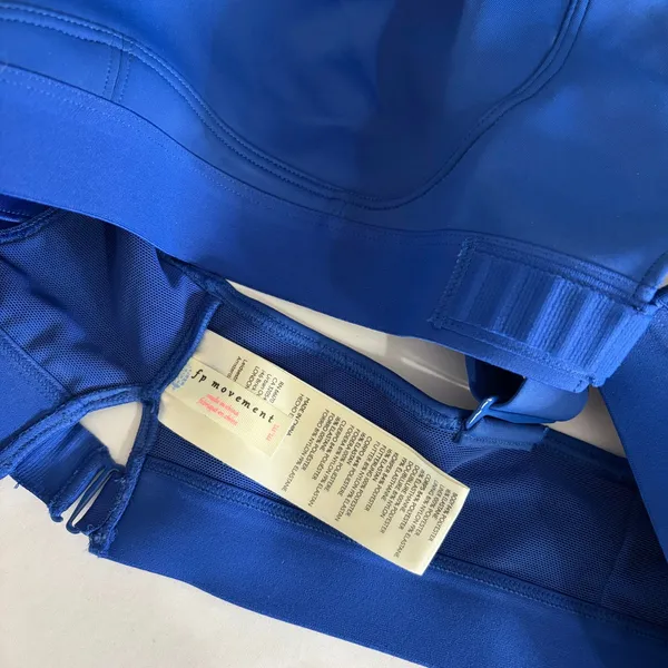 FREE PEOPLE‎ Movement Make A Move Blue Sports Bra Athletic Activewear Medium - Image 12