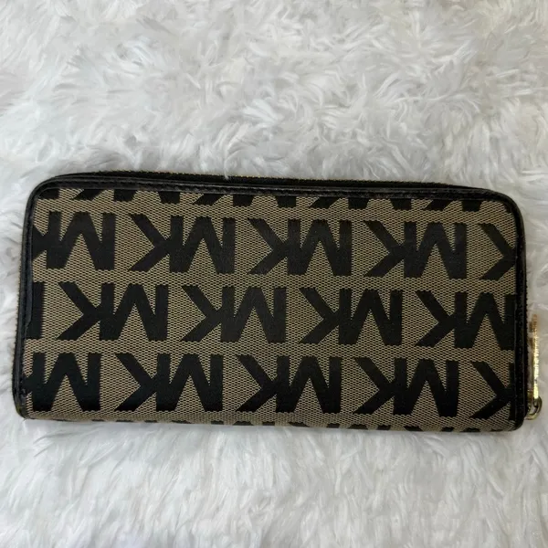 Michael Kors Black Canvas Wallet - Image 2