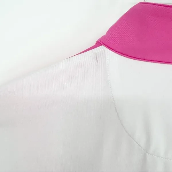 EPNY Pro Golf 1/4 Zip Mock Neck Active Top Women's S‎ White Pink Long Sleeve - Image 9