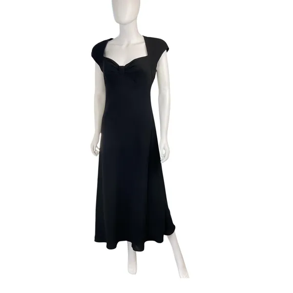Jones New York Dress Black Polyester Midi Evening Career Work Party‎ Cocktail - Image 4