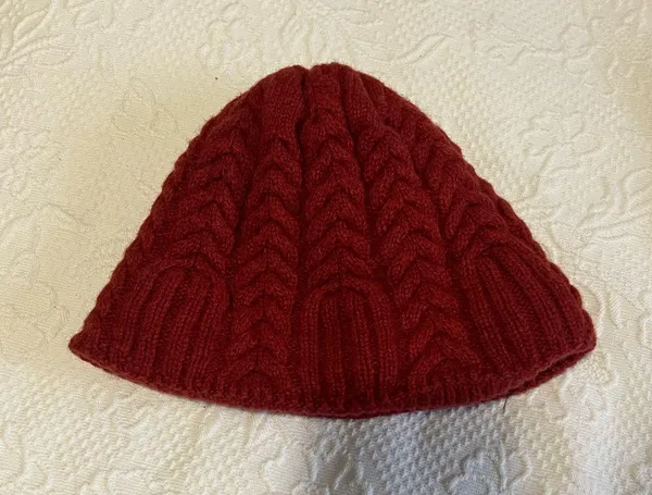 Patagonia Burnt Orange Knit Beanie - Image 3