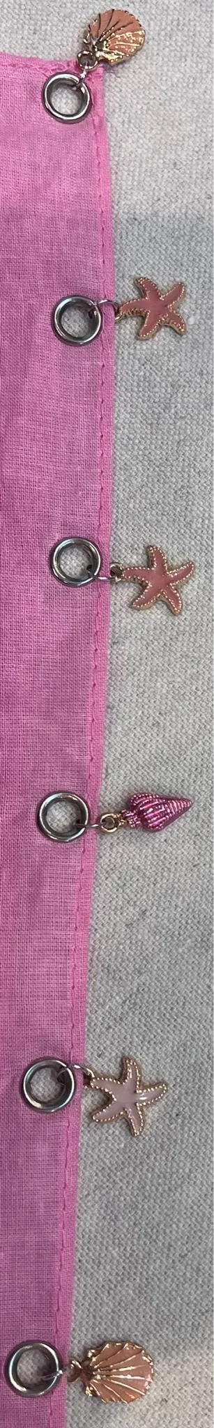 Pink Ocean Charm Bandana – Starfish & Seashell Details - Image 5