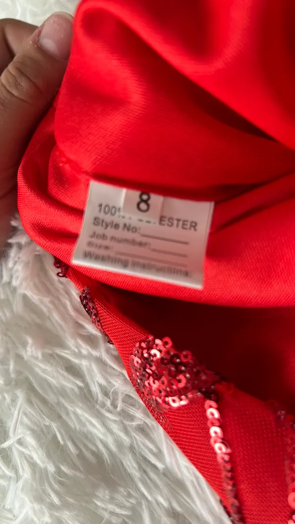 Red Homecoming Dress Size 8 - Image 6