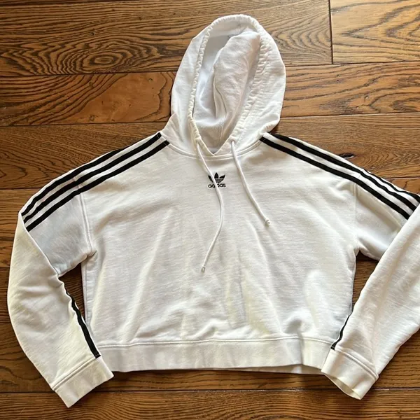 adidas Originals womens Adicolor Classics Cropped Hoodie Hooded Sweatshirt C15‎ - Image 3