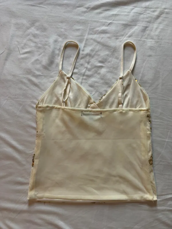 Sequin tank White - Image 2