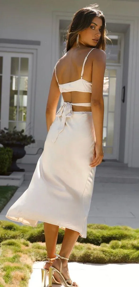 Champagne Midi Dress - Image 3