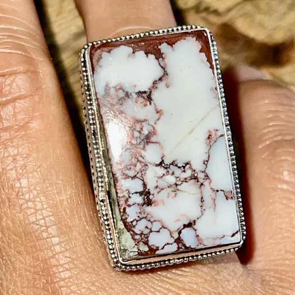 Wildhorse Jasper Ring Size 7 1/4 Brown - Image 4