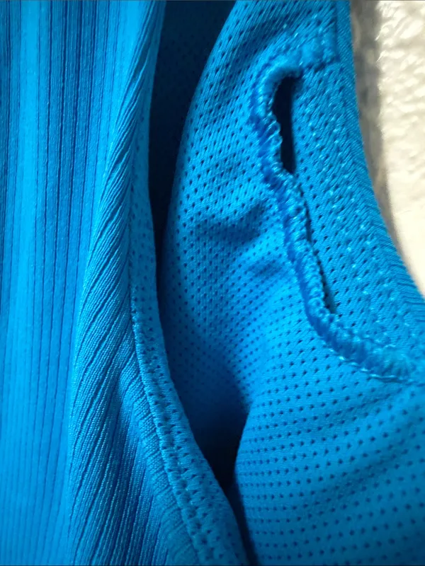 ALL IN MOTIONBright Blue Sleeveless Ribbed Romper Size XL - Image 3