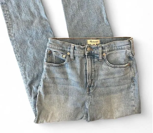 Madewell The Perfect Vintage Jeans Straight High-Rise Leg 27 - Image 2