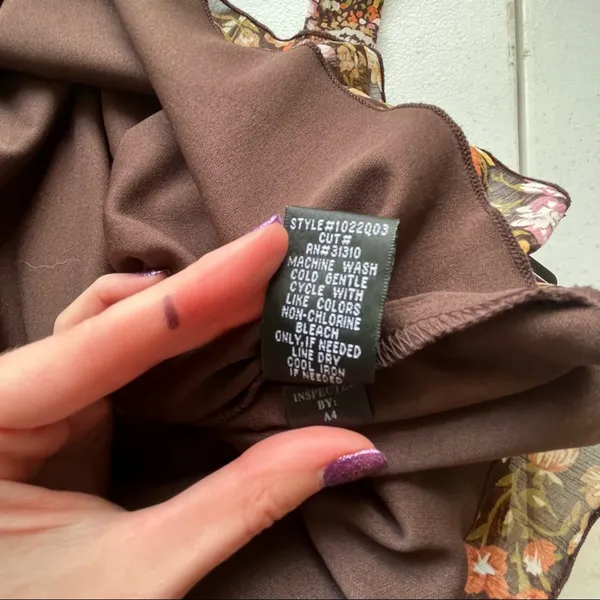 NWT! BCX Brown Patterned Dress Size - Image 10
