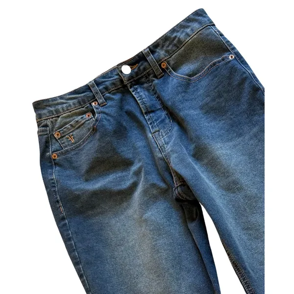 FRYE Jeans Womens Size 4 Blue Denim Straight Leg Mid Rise Medium Wash Preppy - Image 12
