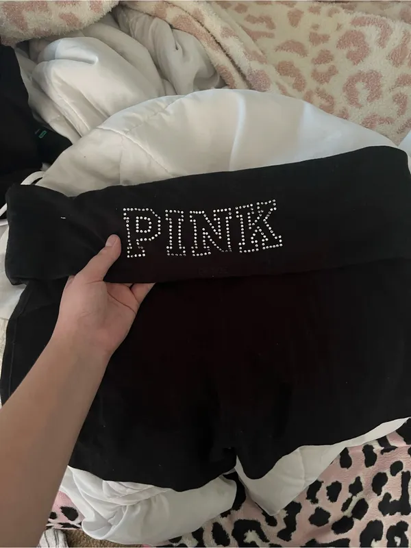 Victoria’s Secret Rhinestone Foldover Shorts Size xl - Image 2